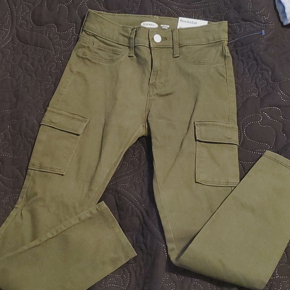 Olive pant old navy pant 8 girl
